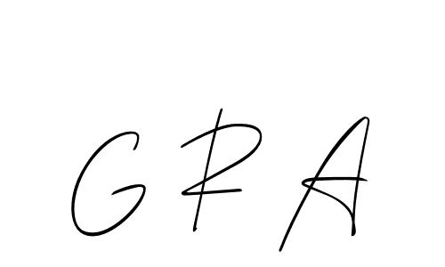G R A stylish signature style. Best Handwritten Sign (Allison_Script) for my name. Handwritten Signature Collection Ideas for my name G R A. G R A signature style 2 images and pictures png