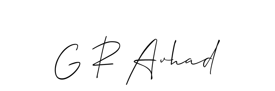 Make a beautiful signature design for name G R Avhad. Use this online signature maker to create a handwritten signature for free. G R Avhad signature style 2 images and pictures png