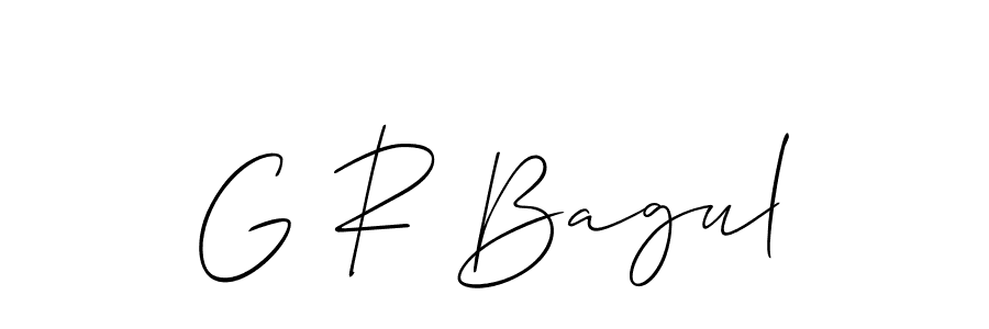 It looks lik you need a new signature style for name G R Bagul. Design unique handwritten (Allison_Script) signature with our free signature maker in just a few clicks. G R Bagul signature style 2 images and pictures png