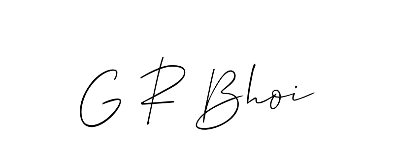 You can use this online signature creator to create a handwritten signature for the name G R Bhoi. This is the best online autograph maker. G R Bhoi signature style 2 images and pictures png