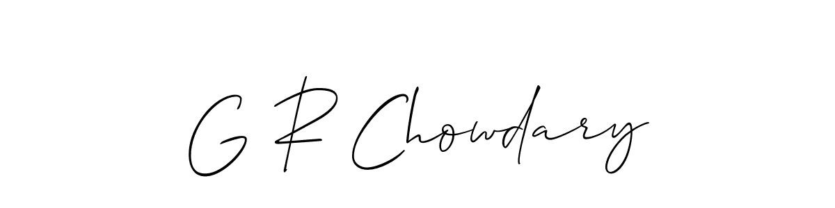 Once you've used our free online signature maker to create your best signature Allison_Script style, it's time to enjoy all of the benefits that G R Chowdary name signing documents. G R Chowdary signature style 2 images and pictures png