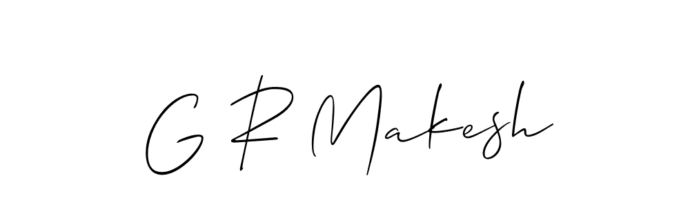 It looks lik you need a new signature style for name G R Makesh. Design unique handwritten (Allison_Script) signature with our free signature maker in just a few clicks. G R Makesh signature style 2 images and pictures png