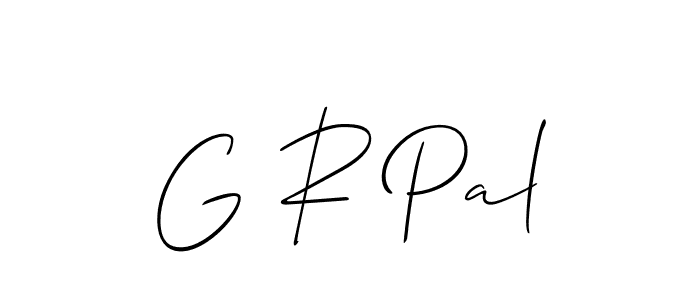 Check out images of Autograph of G R Pal name. Actor G R Pal Signature Style. Allison_Script is a professional sign style online. G R Pal signature style 2 images and pictures png