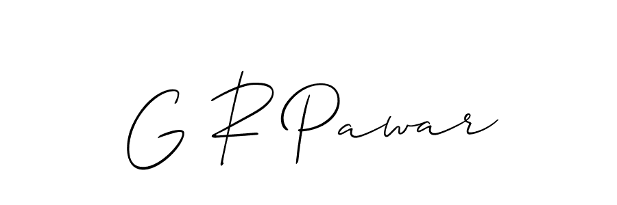 Similarly Allison_Script is the best handwritten signature design. Signature creator online .You can use it as an online autograph creator for name G R Pawar. G R Pawar signature style 2 images and pictures png