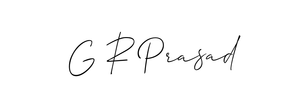 Allison_Script is a professional signature style that is perfect for those who want to add a touch of class to their signature. It is also a great choice for those who want to make their signature more unique. Get G R Prasad name to fancy signature for free. G R Prasad signature style 2 images and pictures png
