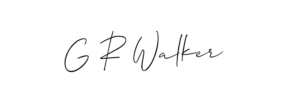 Best and Professional Signature Style for G R Walker. Allison_Script Best Signature Style Collection. G R Walker signature style 2 images and pictures png