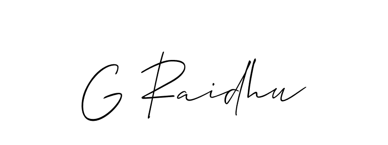 Check out images of Autograph of G Raidhu name. Actor G Raidhu Signature Style. Allison_Script is a professional sign style online. G Raidhu signature style 2 images and pictures png