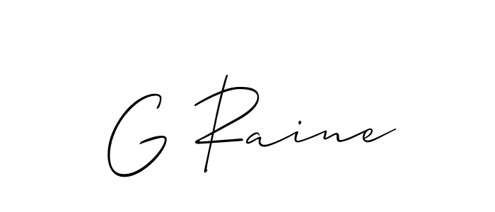 How to Draw G Raine signature style? Allison_Script is a latest design signature styles for name G Raine. G Raine signature style 2 images and pictures png