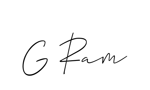 It looks lik you need a new signature style for name G Ram. Design unique handwritten (Allison_Script) signature with our free signature maker in just a few clicks. G Ram signature style 2 images and pictures png