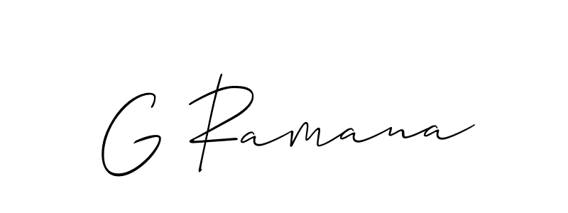 Once you've used our free online signature maker to create your best signature Allison_Script style, it's time to enjoy all of the benefits that G Ramana name signing documents. G Ramana signature style 2 images and pictures png