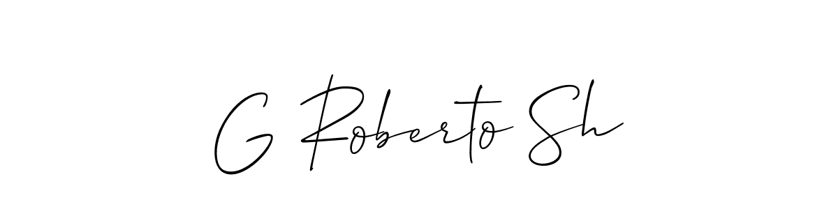 See photos of G Roberto Sh official signature by Spectra . Check more albums & portfolios. Read reviews & check more about Allison_Script font. G Roberto Sh signature style 2 images and pictures png