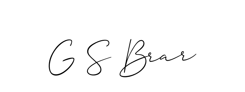 Check out images of Autograph of G S Brar name. Actor G S Brar Signature Style. Allison_Script is a professional sign style online. G S Brar signature style 2 images and pictures png