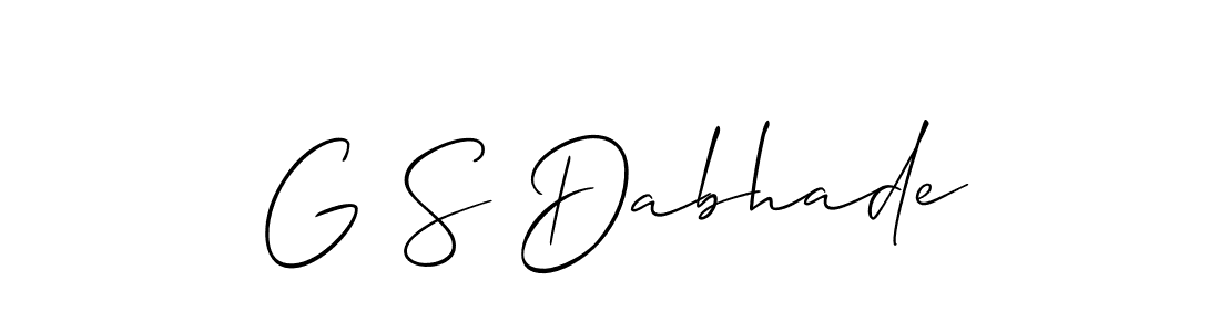Make a beautiful signature design for name G S Dabhade. Use this online signature maker to create a handwritten signature for free. G S Dabhade signature style 2 images and pictures png