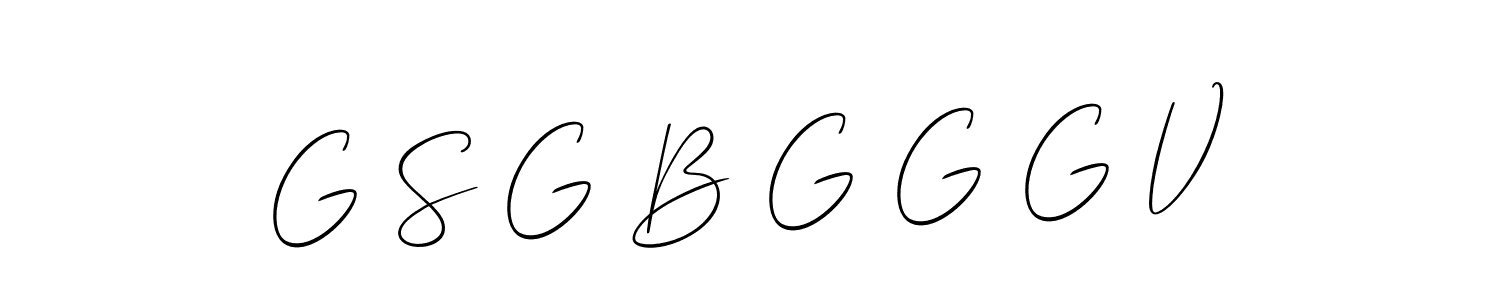 Design your own signature with our free online signature maker. With this signature software, you can create a handwritten (Allison_Script) signature for name G S G B G G G V. G S G B G G G V signature style 2 images and pictures png