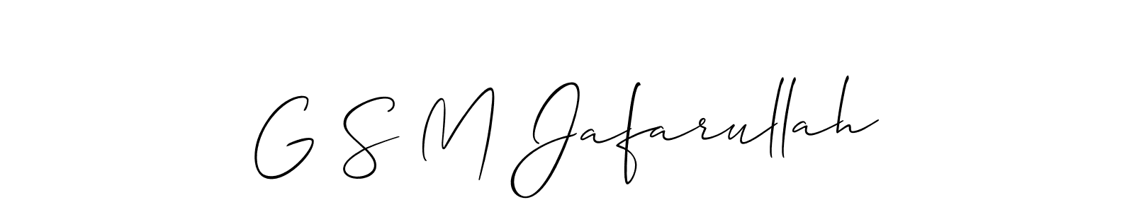 Once you've used our free online signature maker to create your best signature Allison_Script style, it's time to enjoy all of the benefits that G S M Jafarullah name signing documents. G S M Jafarullah signature style 2 images and pictures png