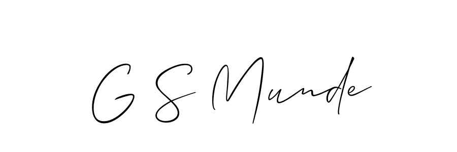 Check out images of Autograph of G S Munde name. Actor G S Munde Signature Style. Allison_Script is a professional sign style online. G S Munde signature style 2 images and pictures png