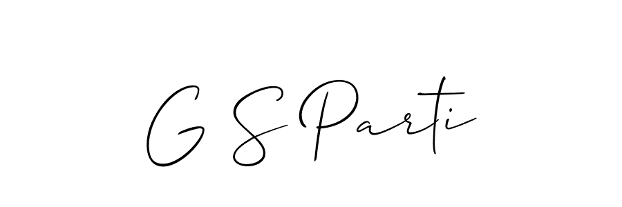 Make a beautiful signature design for name G S Parti. Use this online signature maker to create a handwritten signature for free. G S Parti signature style 2 images and pictures png