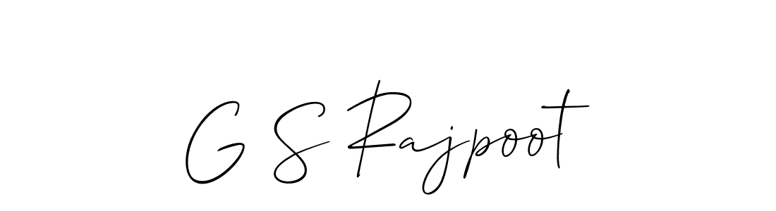 Best and Professional Signature Style for G S Rajpoot. Allison_Script Best Signature Style Collection. G S Rajpoot signature style 2 images and pictures png