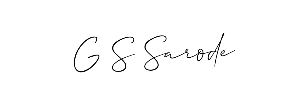 You can use this online signature creator to create a handwritten signature for the name G S Sarode. This is the best online autograph maker. G S Sarode signature style 2 images and pictures png