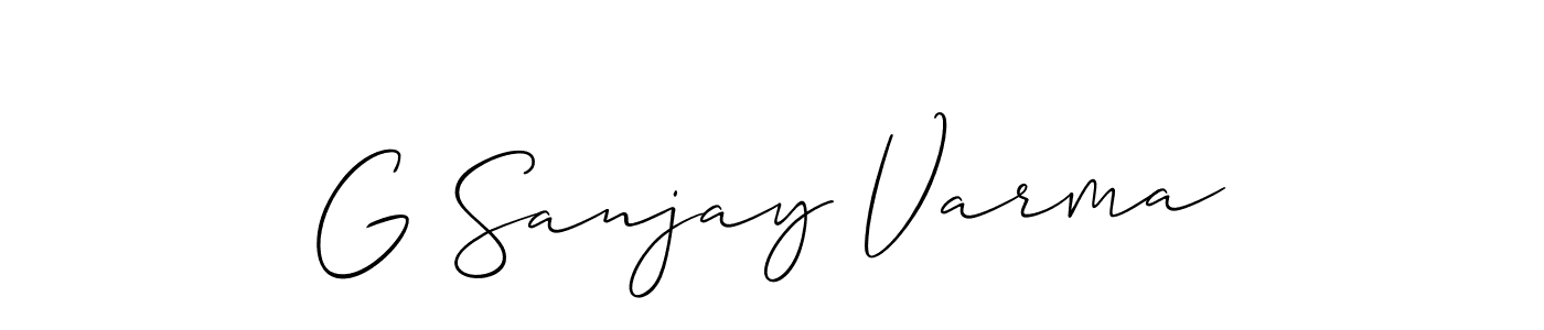 Make a beautiful signature design for name G Sanjay Varma. Use this online signature maker to create a handwritten signature for free. G Sanjay Varma signature style 2 images and pictures png