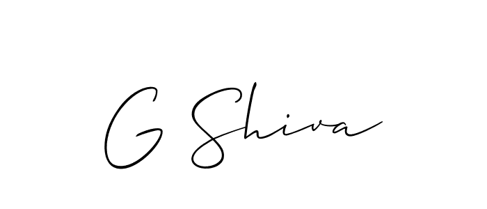 Best and Professional Signature Style for G Shiva. Allison_Script Best Signature Style Collection. G Shiva signature style 2 images and pictures png