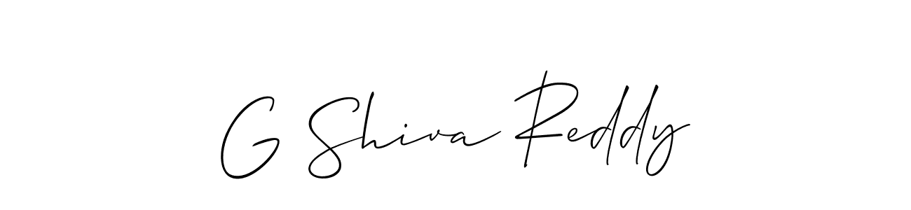 You should practise on your own different ways (Allison_Script) to write your name (G Shiva Reddy) in signature. don't let someone else do it for you. G Shiva Reddy signature style 2 images and pictures png