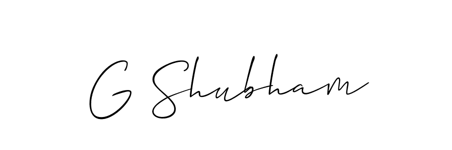 G Shubham stylish signature style. Best Handwritten Sign (Allison_Script) for my name. Handwritten Signature Collection Ideas for my name G Shubham. G Shubham signature style 2 images and pictures png