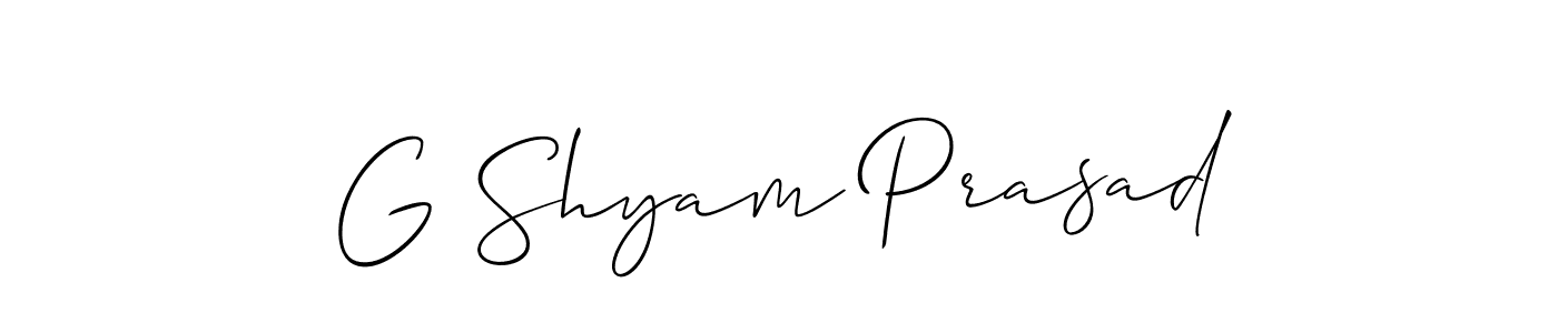 Once you've used our free online signature maker to create your best signature Allison_Script style, it's time to enjoy all of the benefits that G Shyam Prasad name signing documents. G Shyam Prasad signature style 2 images and pictures png