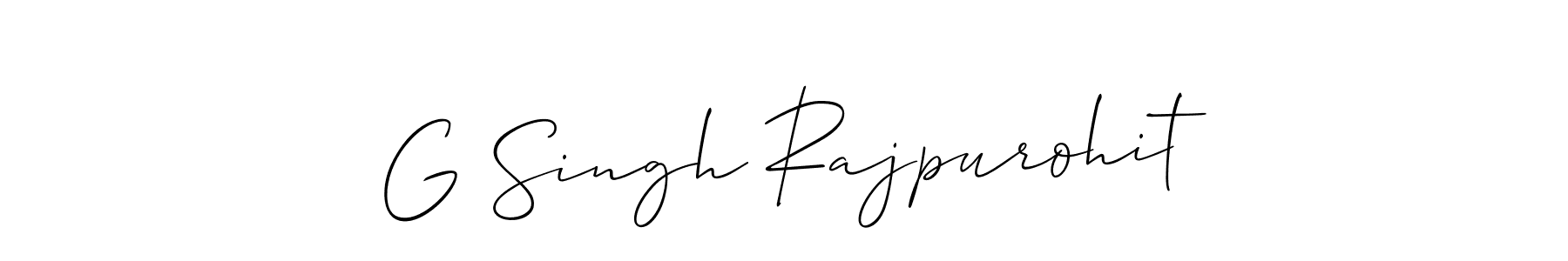 Best and Professional Signature Style for G Singh Rajpurohit. Allison_Script Best Signature Style Collection. G Singh Rajpurohit signature style 2 images and pictures png