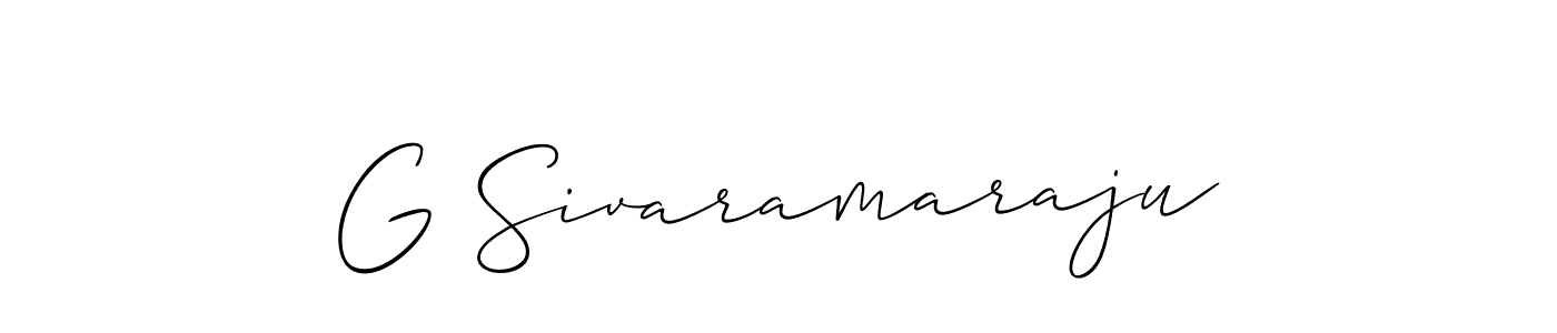 How to make G Sivaramaraju name signature. Use Allison_Script style for creating short signs online. This is the latest handwritten sign. G Sivaramaraju signature style 2 images and pictures png