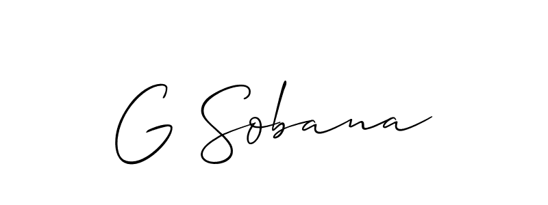 Make a beautiful signature design for name G Sobana. Use this online signature maker to create a handwritten signature for free. G Sobana signature style 2 images and pictures png