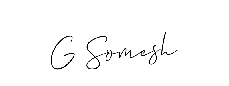 G Somesh stylish signature style. Best Handwritten Sign (Allison_Script) for my name. Handwritten Signature Collection Ideas for my name G Somesh. G Somesh signature style 2 images and pictures png