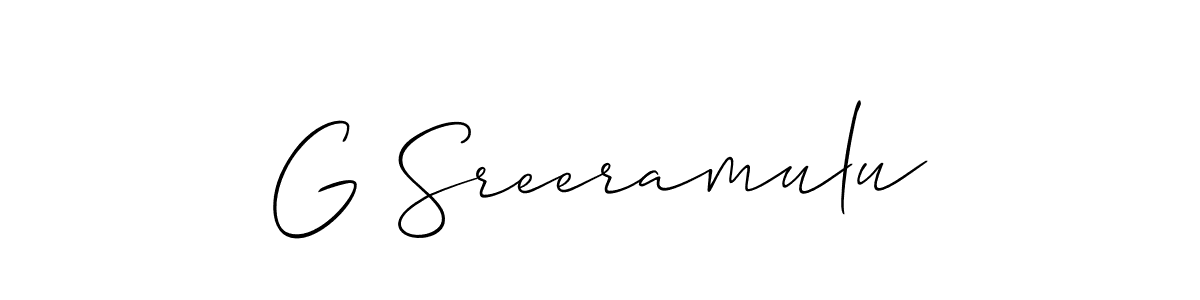 Make a beautiful signature design for name G Sreeramulu. Use this online signature maker to create a handwritten signature for free. G Sreeramulu signature style 2 images and pictures png