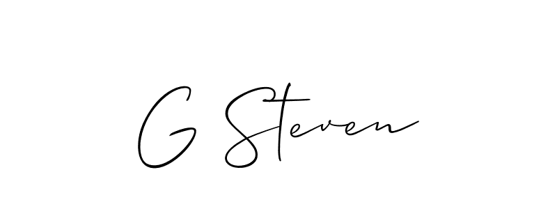 Make a beautiful signature design for name G Steven. Use this online signature maker to create a handwritten signature for free. G Steven signature style 2 images and pictures png