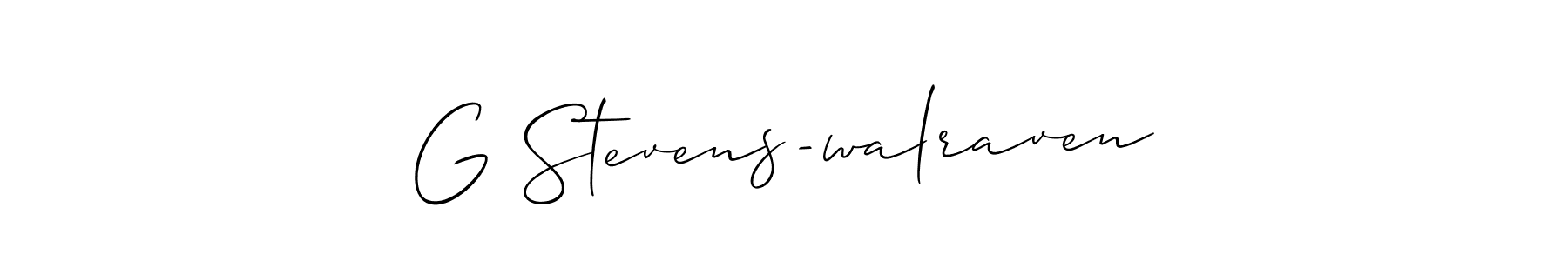 Make a beautiful signature design for name G Stevens-walraven. Use this online signature maker to create a handwritten signature for free. G Stevens-walraven signature style 2 images and pictures png