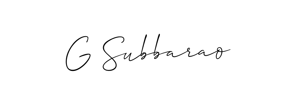 Also You can easily find your signature by using the search form. We will create G Subbarao name handwritten signature images for you free of cost using Allison_Script sign style. G Subbarao signature style 2 images and pictures png