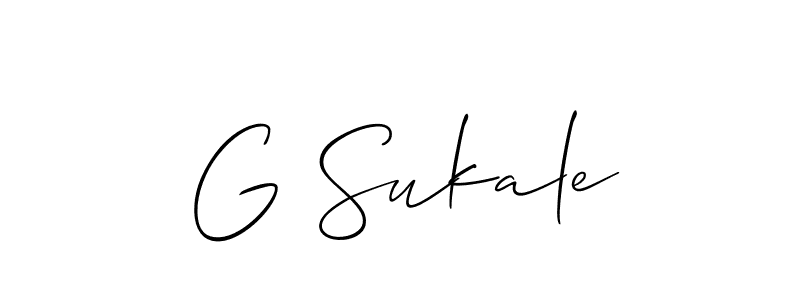 Once you've used our free online signature maker to create your best signature Allison_Script style, it's time to enjoy all of the benefits that G Sukale name signing documents. G Sukale signature style 2 images and pictures png