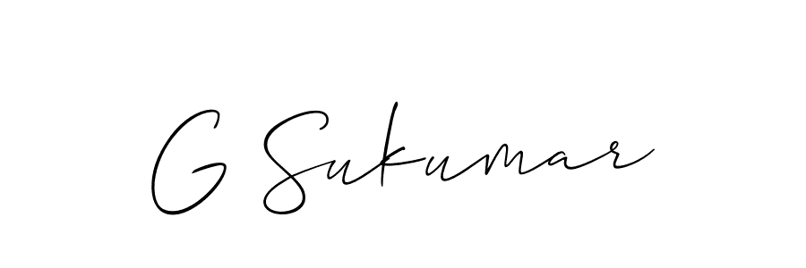 Make a beautiful signature design for name G Sukumar. Use this online signature maker to create a handwritten signature for free. G Sukumar signature style 2 images and pictures png