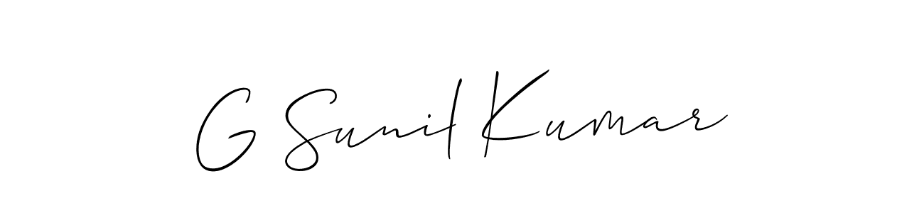 Check out images of Autograph of G Sunil Kumar name. Actor G Sunil Kumar Signature Style. Allison_Script is a professional sign style online. G Sunil Kumar signature style 2 images and pictures png