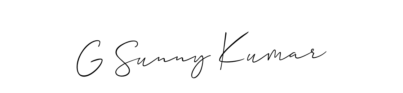 Once you've used our free online signature maker to create your best signature Allison_Script style, it's time to enjoy all of the benefits that G Sunny Kumar name signing documents. G Sunny Kumar signature style 2 images and pictures png