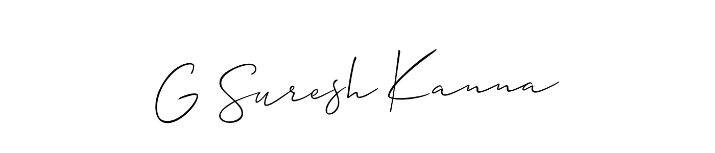 Best and Professional Signature Style for G Suresh Kanna. Allison_Script Best Signature Style Collection. G Suresh Kanna signature style 2 images and pictures png