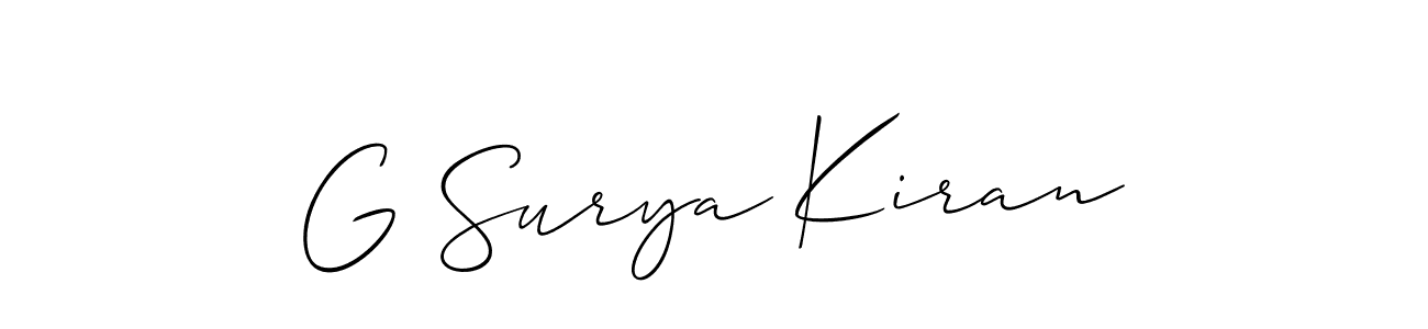 You can use this online signature creator to create a handwritten signature for the name G Surya Kiran. This is the best online autograph maker. G Surya Kiran signature style 2 images and pictures png