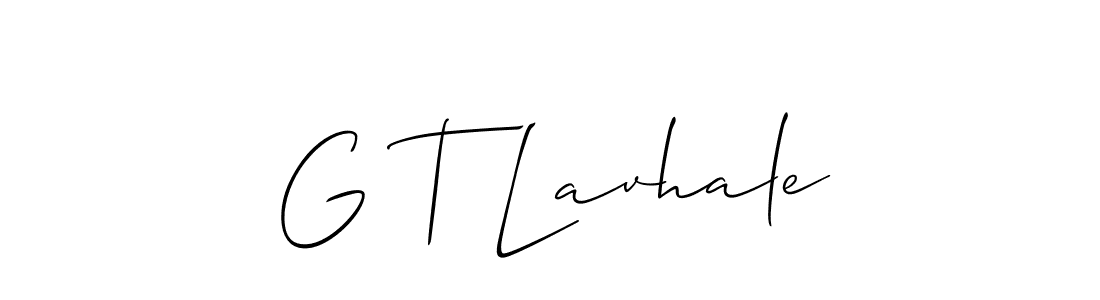 G T Lavhale stylish signature style. Best Handwritten Sign (Allison_Script) for my name. Handwritten Signature Collection Ideas for my name G T Lavhale. G T Lavhale signature style 2 images and pictures png