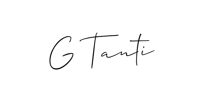 Make a beautiful signature design for name G Tanti. Use this online signature maker to create a handwritten signature for free. G Tanti signature style 2 images and pictures png