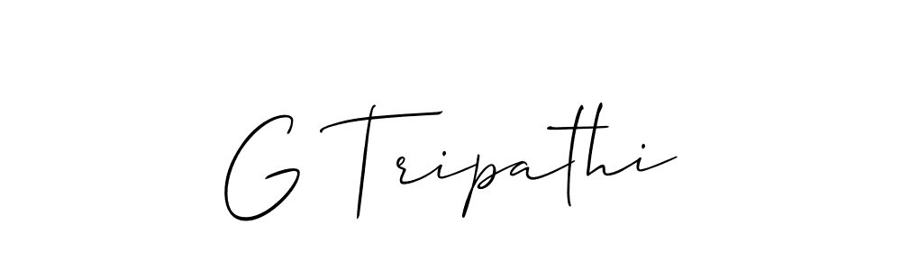 You should practise on your own different ways (Allison_Script) to write your name (G Tripathi) in signature. don't let someone else do it for you. G Tripathi signature style 2 images and pictures png