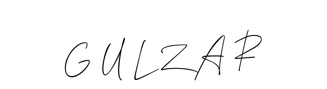 Also we have G U L Z A R name is the best signature style. Create professional handwritten signature collection using Allison_Script autograph style. G U L Z A R signature style 2 images and pictures png