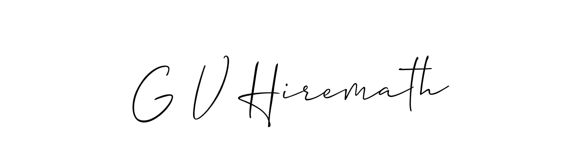 You should practise on your own different ways (Allison_Script) to write your name (G V Hiremath) in signature. don't let someone else do it for you. G V Hiremath signature style 2 images and pictures png
