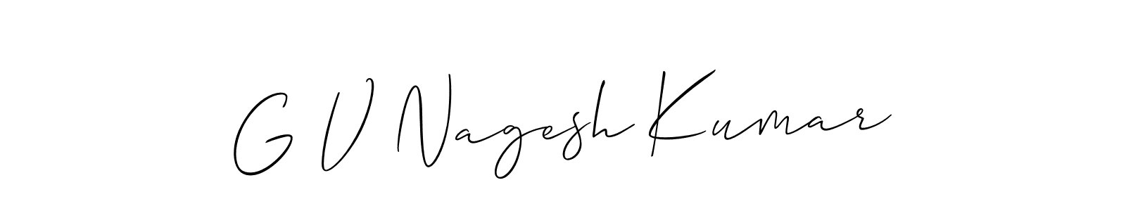 Here are the top 10 professional signature styles for the name G V Nagesh Kumar. These are the best autograph styles you can use for your name. G V Nagesh Kumar signature style 2 images and pictures png