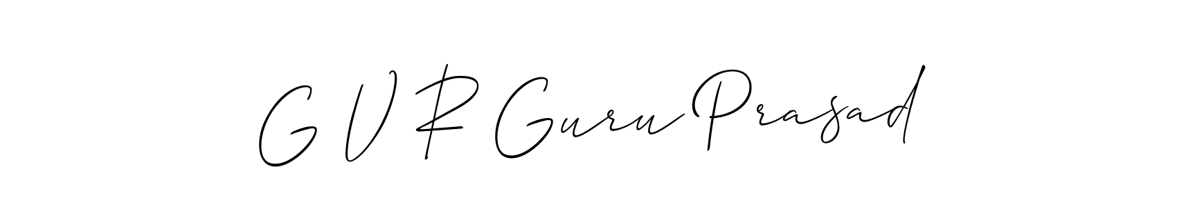 Make a beautiful signature design for name G V R Guru Prasad. Use this online signature maker to create a handwritten signature for free. G V R Guru Prasad signature style 2 images and pictures png