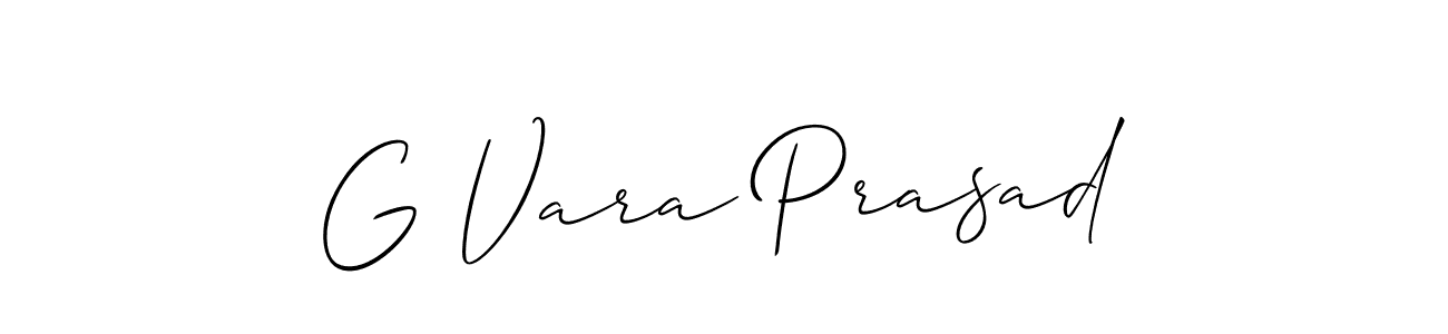 How to Draw G Vara Prasad signature style? Allison_Script is a latest design signature styles for name G Vara Prasad. G Vara Prasad signature style 2 images and pictures png